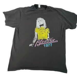 Blondie 1977 Graphic Band Tee XL Black Unisex T-Shirt